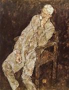 Egon Schiele Portrait of Johann Harms France oil painting artist